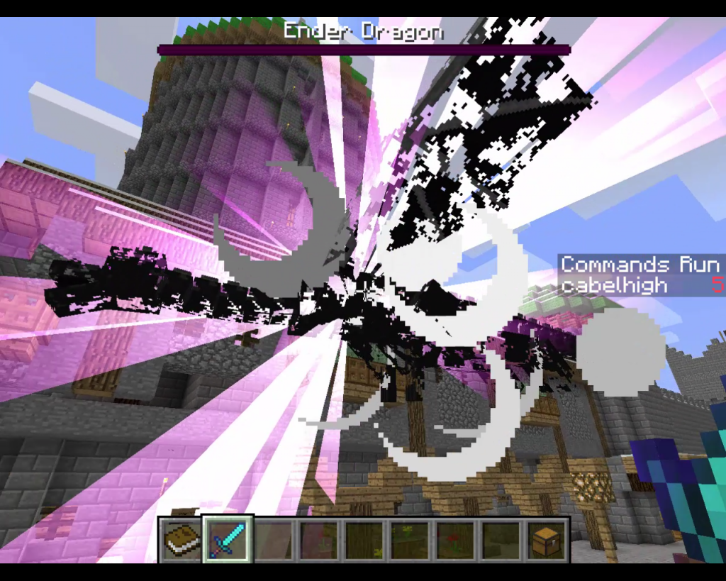Ender Dragon One Hit with OP Sword Mod